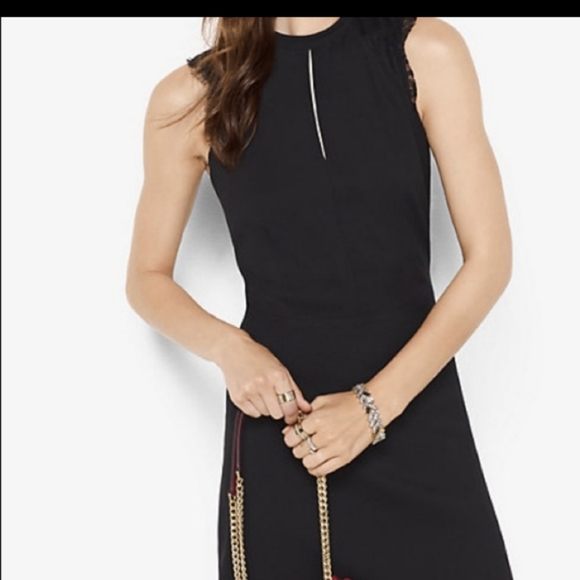 Michael Kors Lace Back Crepe Dress - Picture 2 of 2